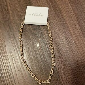ETTIKA Women Necklace 18K Gold Plated NWT
